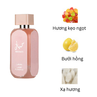Lattafa Hayaati Florence EDP 2 lattafa hayaati florence edp mui huong 768x768 1
